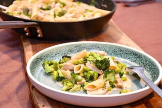 pasta med adamamebønner