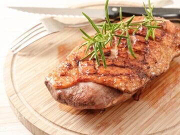 billede til stegt andebryst i airfryer