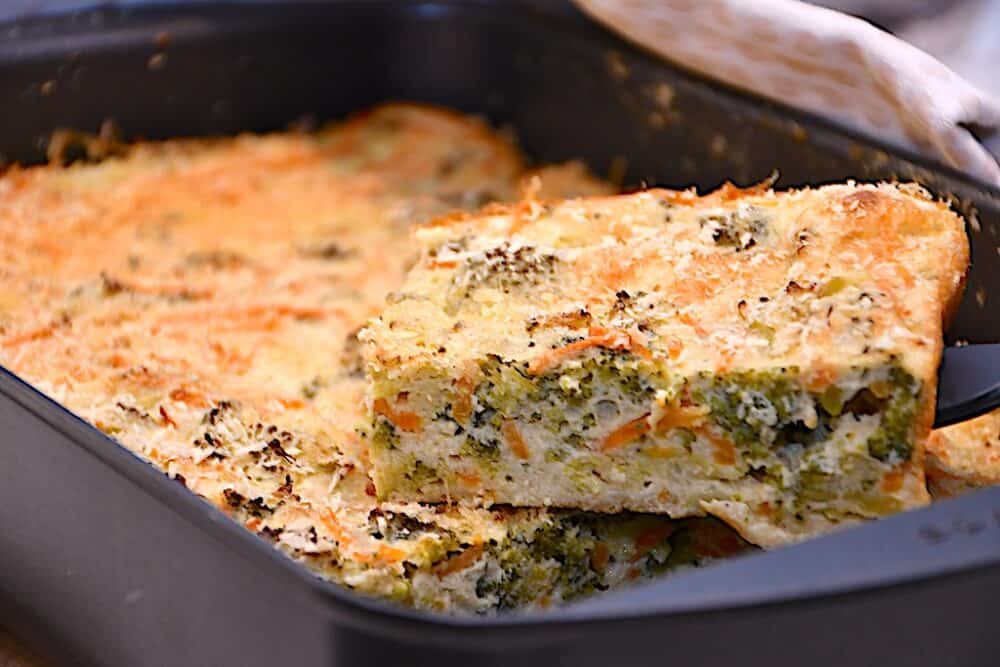 Broccoligratin - nem gratin med broccoli og gulerødder