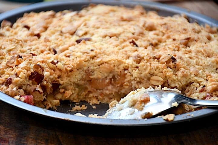 rabarbercrumble i airfryer