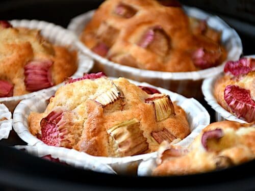 rabarbermuffins i airfryer
