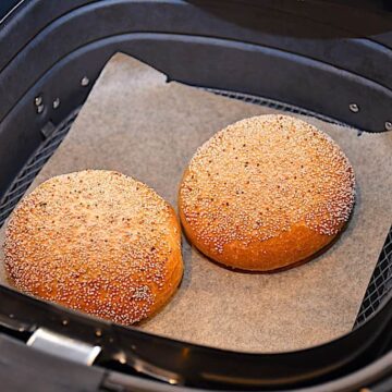 varme frosne rundstykker i airfryer