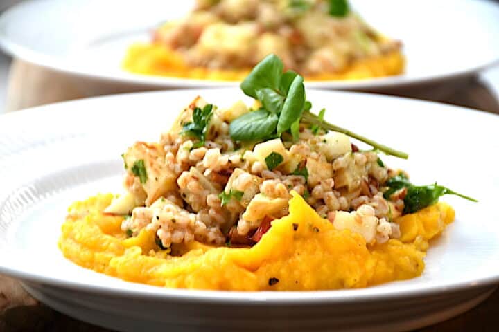 Bagt selleri med perlespelt