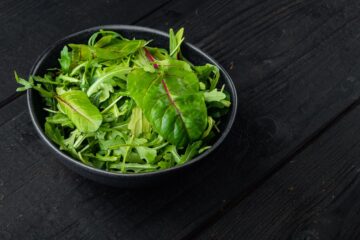 Billede med salat.