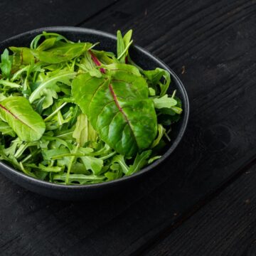 Billede med salat.