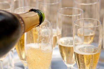 Billede med champagne.