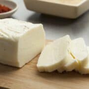 Billede med halloumi ost.