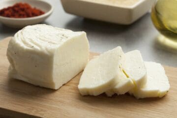 Billede med halloumi ost.