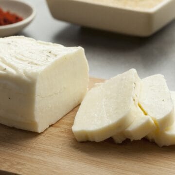 Billede med halloumi ost.