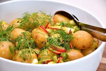 billede med kartoffelvinaigrette