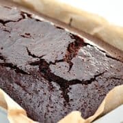 billede med vegansk chokoladekage