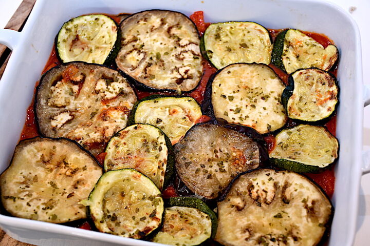 fad med aubergine og squash