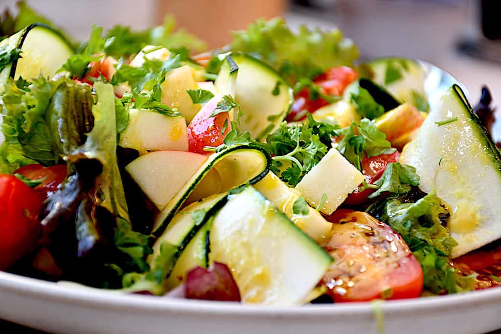 squashsalat servering