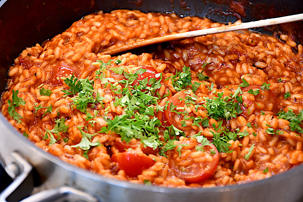 Billede af tomatrisotto.