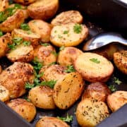 Billede af kartofler med bagepulver.