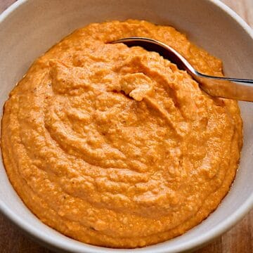 Billede af romesco sauce.
