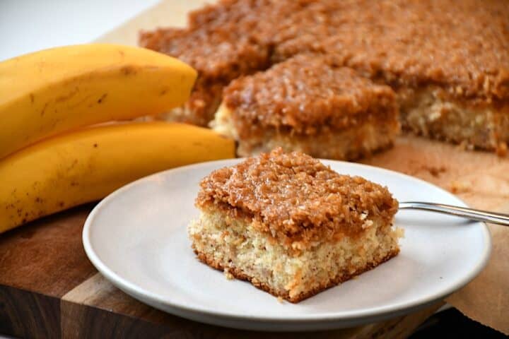 Banandrømmekage oppefra