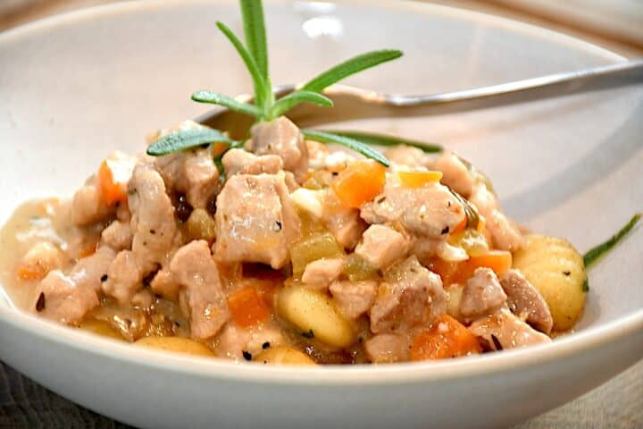 Billede af gnocchi med ragu.