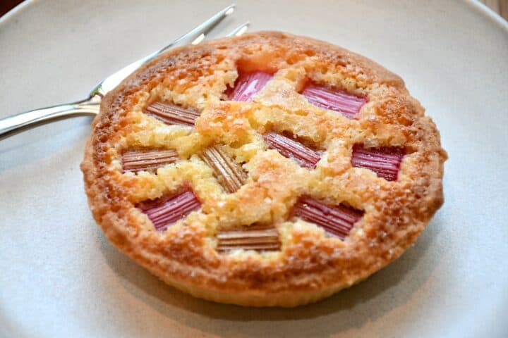 Rabarbermazarin oppefra