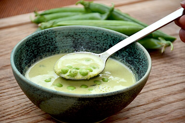 Billede af ærtesuppe.