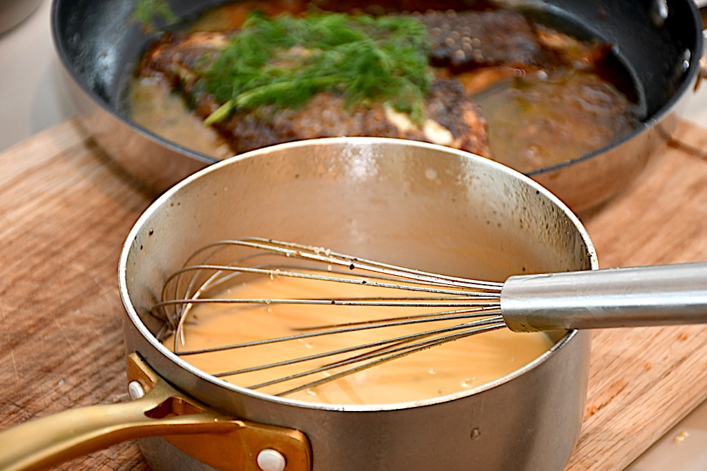 Billede af beurre blanc.